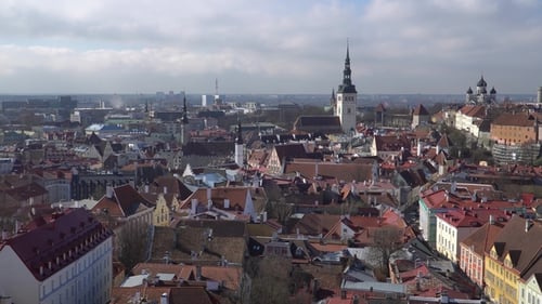Panorama of Tallinn Old Town, Estonia