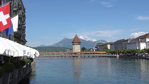 View City Center of Lucerne in Switzerland