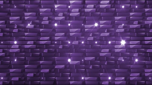 Sparkling Purple Geometric Tile Loop Background