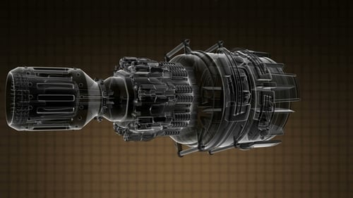 Turbine mit Strahltriebwerk