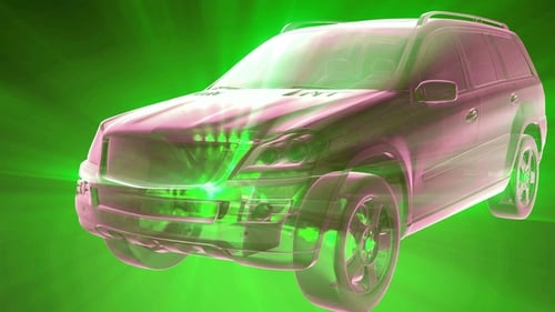Transparentes Auto rotieren