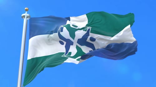 Flagge von Columbia City of Missouri in den Vereinigten Staaten von Amerika
