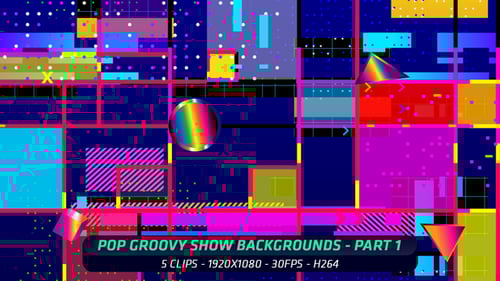 Dynamic Retro Abstract Geometric Transition Background