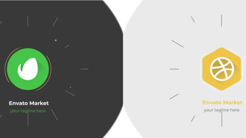 Minimal Geometric Line Logo Intro