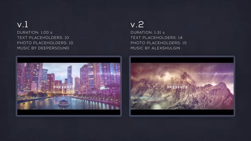 Dynamic Glitch Slideshow with Futuristic HUD Elements