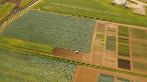 Aerial View of Farmland