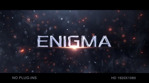 Powerful Cinematic Particle Text Title Opener