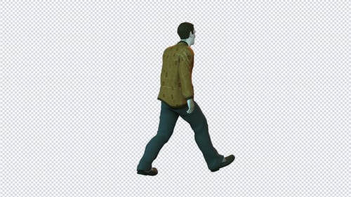 3d Figure Walking Person