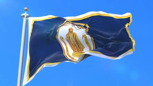 Springfield City Flag Waving in Realistic Animation