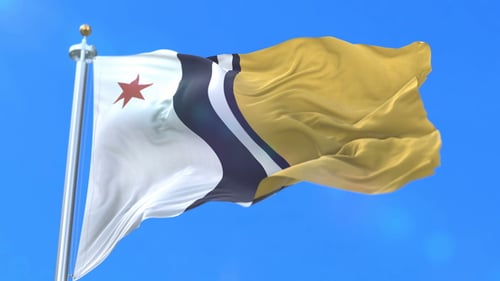Drapeau de South Bend City of Indiana aux États-Unis d'Amérique
