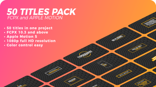 50 Minimal Titles | FCPX or Apple Motion