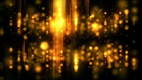 Abstract Golden Particle Shimmering Background Loop Animation