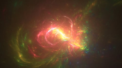 Vibrant Abstract Fractal Light Energy Animation Background