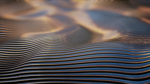 4K Silber Sunset abstrakte Streifen