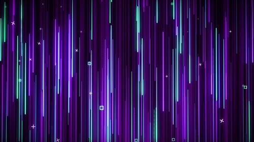 Grün-rosa fallender Neon-VJ-Hintergrund