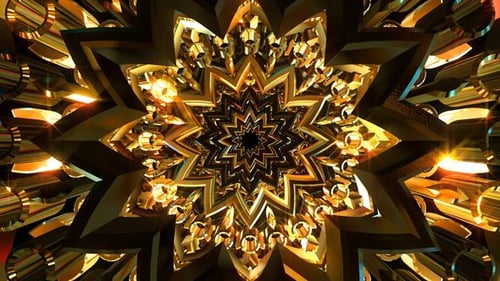 Goldene leuchtende Verzierung