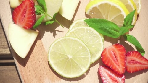 Refreshing Fruit Drink with Fresh Ingredients
