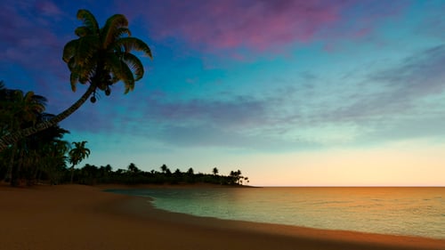 Sunrise Sky Over The Ocean