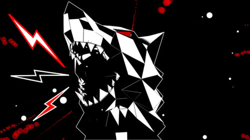 Low Poly Wolf Head VJ Loop