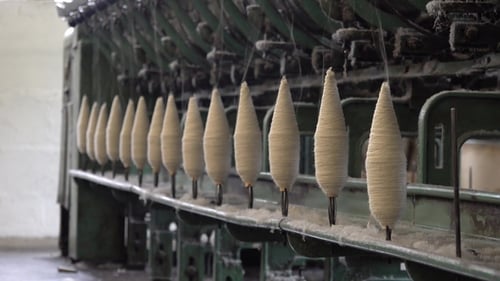 Historic Woolen Mill Production in Wales - United Kingdom