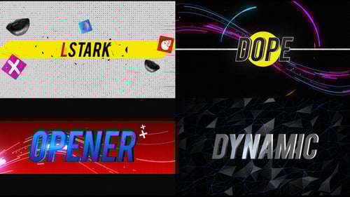 Dynamic Glitch Intro with Bold Typography