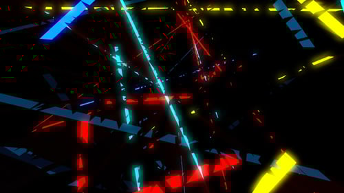 Dynamic Neon Geometric Lines Abstract Background Loop