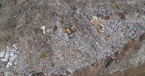 Aerial View of Vast Municipal Landfill Site