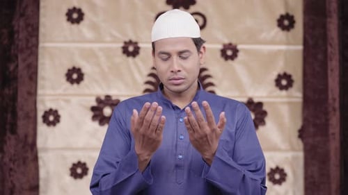 Young Adult Male Prayer Inside