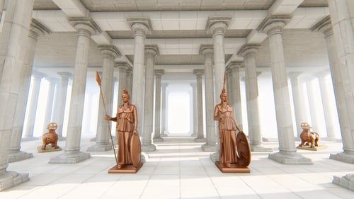 Architektonische Elemente und Skulpturen