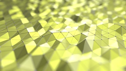 Yellow Polygonal Surface