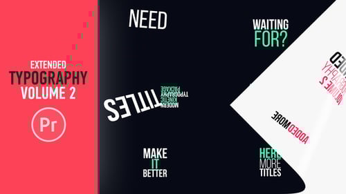 Extended Typography Mogrt Vol.2