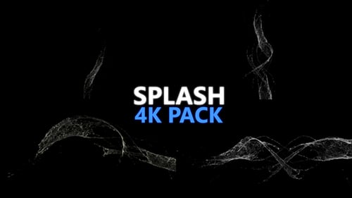 Dynamic Water Splashes Alpha Channel Pack