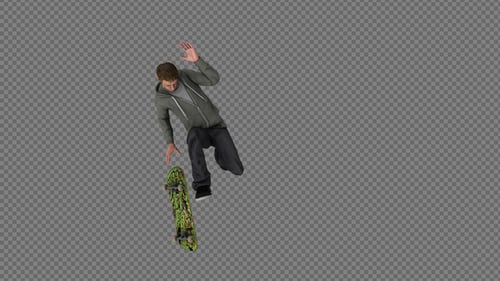 The Boy Skateboard Flip Nollie Fingerflip Airwalk Airpack 3in1