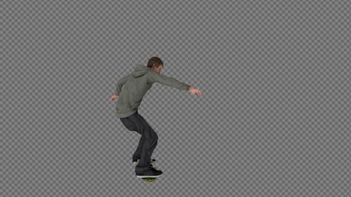 The Boy Skateboard Grind Darkslide BS In Loop 6In1