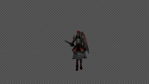Chevalier tenant une lance et chevauchant un cheval Pack 4 en 1