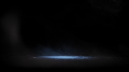 Water Droplets Splashing onto Reflective Surface in Slow Motion