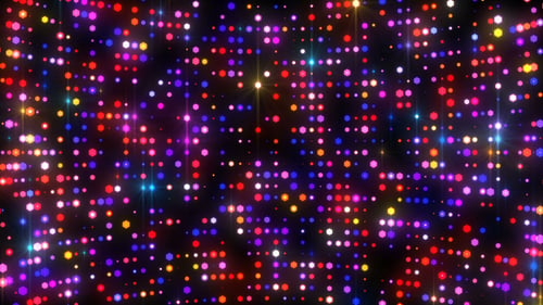 Shimmering Hexagon Lights Background Animation Loop