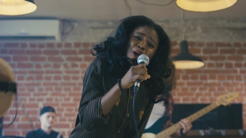 Musical Band Performing Live in Urban Studio