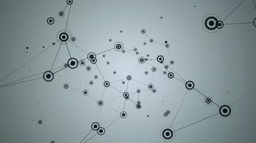 Abstract Geometric Network Connections Background Animation