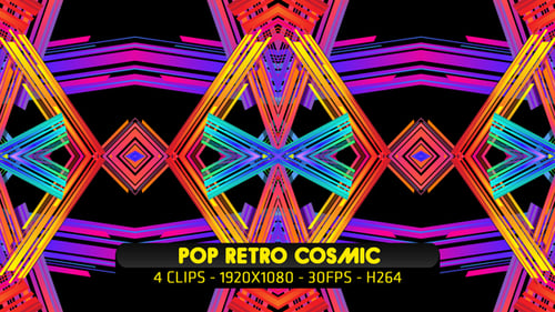 Vibrant Geometric Kaleidoscope Pattern Animation