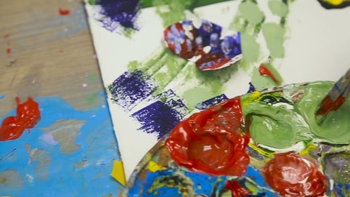 Farbpalette von Aquarellen