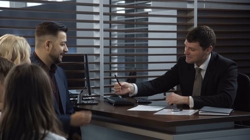 Signing a Contract in Modern Corporate Office