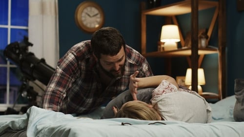 Woman Afraid of Man in Bedroom Covers Head