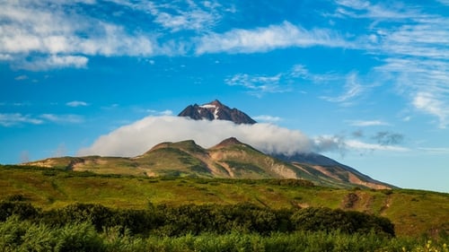 Beautiful Mountain Landscape on Kamchatka Peninsula