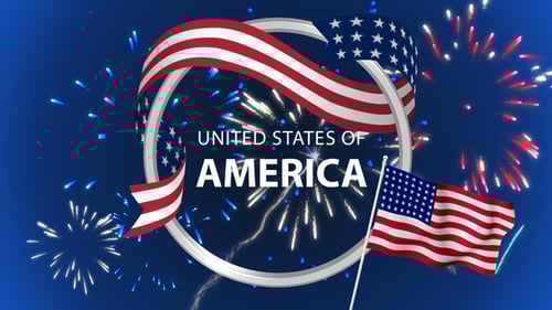USA Patriotic Motion Graphics Pack: Flags, Fireworks, and Lower Thirds
