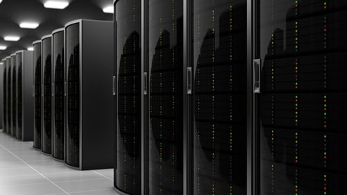 Server Room in Cloud Datacenter, Seamless Loop