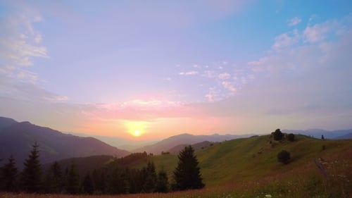 Sunrise over the Mountains