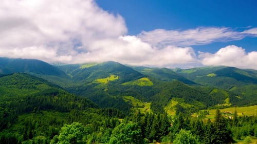 Mountain Landscape with Clouds