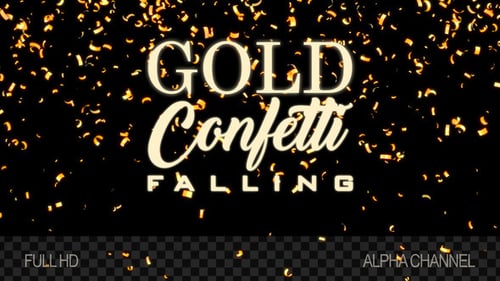 Goldenes Konfetti