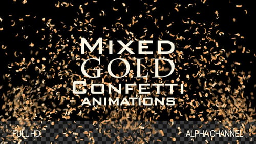Goldenes Konfetti
